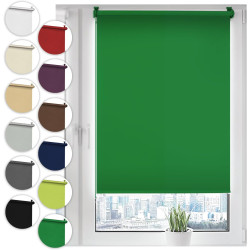 Sonello Store occultant Klemmfix sans percage30cm x 100cm Vert, Store Enrouleur Opaque pour fenêtres et Portes, Fixation avec ou