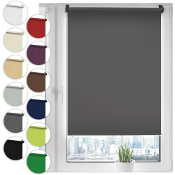 Sonello Store occultant Klemmfix sans percage30cm x 100cm Gris, Store Enrouleur Opaque pour fenêtres et Portes, Fixation avec ou