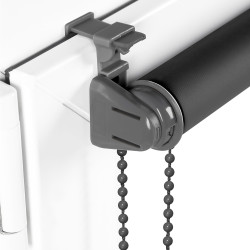 Sonello Store occultant Klemmfix sans percage30cm x 100cm Gris, Store Enrouleur Opaque pour fenêtres et Portes, Fixation avec ou