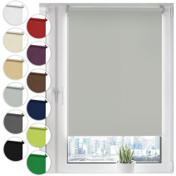 Sonello Store occultant Klemmfix sans percage 30cm x 130cm Gris Clair, Store Enrouleur Opaque pour fenêtres et Portes, Fixation 