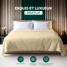Utopia bedding - drap plat sans élastique - 225 x 255 cm - certifié oeko-tex - polyester brossé doux - microfibre - drap plat - 