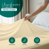 Utopia bedding - drap plat sans élastique - 225 x 255 cm - certifié oeko-tex - polyester brossé doux - microfibre - drap plat - 