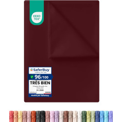 Utopia Bedding - Drap Plat sans élastique - 225 x 255 cm - Certifié Oeko-TEX - Polyester brossé Doux - Microfibre - Drap Plat - 