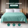 Utopia Bedding - Drap Plat sans élastique - 225 x 255 cm - Certifié Oeko-TEX - Polyester brossé Doux - Microfibre - Drap Plat - 