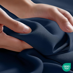 Utopia Bedding Drap Plat – 1 pièce (lit Simple, Bleu Marine) – Tissu en Microfibre brossée Douce – Résistant au rétrécissement e