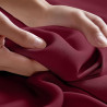Utopia Bedding Drap Plat – 1 pièce (lit Simple, Bordeaux) – Tissu en Microfibre brossée Douce – Résistant au rétrécissement et à