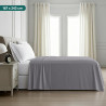 Utopia Bedding - Drap Plat sans élastique - 167 x 243 cm - Certifié Oeko-TEX - Polyester brossé Doux - Microfibre - Drap Plat - 