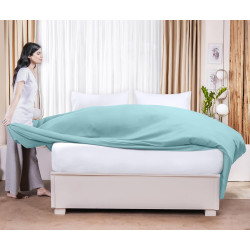 Utopia Bedding Drap Plat en Microfibre brossée Douce, Drap de Dessus résistant au rétrécissement et à la décoloration, Facile d'