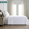 Utopia Bedding - Drap Plat sans élastique - 270 x 290 cm - Certifié Oeko-TEX - Polyester brossé Doux - Microfibre - Drap Plat - 