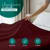 Utopia Bedding - Drap Plat sans élastique - 266 x 259 cm - Certifié Oeko-TEX - Polyester brossé Doux - Microfibre - Drap Plat - 