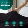 Utopia Bedding - Drap Plat sans élastique - 167 x 243 cm - Certifié Oeko-TEX - Polyester brossé Doux - Microfibre - Drap Plat - 