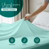 Utopia Bedding - Drap Plat sans élastique - 270 x 290 cm - Certifié Oeko-TEX - Polyester brossé Doux - Microfibre - Drap Plat - 