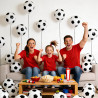 QIFU Ballons Et Football Imprimés,50 Ballon Noir Et Blanc Anniversaire Latex Pour Enfant Decoration Anniversaire Foot Coupe Du M