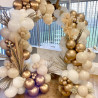 Ballons anniversaire beige, 50pcs ballons beige sable blanc or ballon communion anniversaire,bapteme fiançailles mariage boheme 