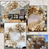 Ballons anniversaire beige, 50pcs ballons beige sable blanc or ballon communion anniversaire,bapteme fiançailles mariage boheme 
