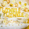 Ballons Anniversaire Blanc Et Or,62 Ballon Blanc Métallisés Doré Avec Ballon Confettis Mariage Dorés, Helium Ballons Decoration 