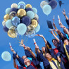 Ballons Anniversaire Bleu Or, Ballons Bleus Marine Or, 62 Pièces Ballon Helium Bleu Métalliques Confetti, Arche Ballon Anniversa