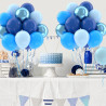 Ballons Anniversaire Bleus Marine, 52 Pièces Ballon Bleu Métallisé Chrome Macaron, Ballon Helium Bleu Marine, Décoration Bleue P