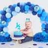 Ballons Anniversaire Bleus Marine, 52 Pièces Ballon Bleu Métallisé Chrome Macaron, Ballon Helium Bleu Marine, Décoration Bleue P