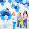 Ballons Anniversaire Bleus Marine, 52 Pièces Ballon Bleu Métallisé Chrome Macaron, Ballon Helium Bleu Marine, Décoration Bleue P