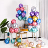 Ballons Anniversaire Métalliques Multicolore, 52 Pièces Ballons Multi-couleurs, Ballon Métalliques avec Bleu Rose Or, Ballon Hel