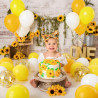 QIFU Ballons Jaune Dorés-50Pcs,Ballon Confettis Doré, Latex Ballon Helium Pour Decoration Anniversaire Mariage Baby Shower Gende