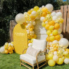 QIFU Ballons Jaune Dorés-50Pcs,Ballon Confettis Doré, Latex Ballon Helium Pour Decoration Anniversaire Mariage Baby Shower Gende