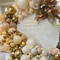 Ballons anniversaire marron, 62 ballon marron et beige ballon beige ballons nude dorés ballonhelium or avec rubans pour bapteme 