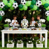QIFU Ballons De Football 50 Pièces 12 Pouces Ballons Latex,Ballon Vert Noir, Ballon Anniversaire Football Enfant,Decoration Fete