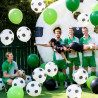 QIFU Ballons De Football 50 Pièces 12 Pouces Ballons Latex,Ballon Vert Noir, Ballon Anniversaire Football Enfant,Decoration Fete