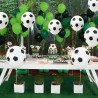 QIFU Ballons De Football 50 Pièces 12 Pouces Ballons Latex,Ballon Vert Noir, Ballon Anniversaire Football Enfant,Decoration Fete