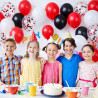QIFU Ballon Rouge Noir Blanc-50Pcs Latex Hélium Ballon Confettis Pour Enfant Birthday Decoration,Decoration Anniversaire Casino 