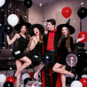 QIFU Ballon Rouge Noir Blanc-50Pcs Latex Hélium Ballon Confettis Pour Enfant Birthday Decoration,Decoration Anniversaire Casino 