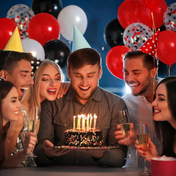 QIFU Ballon Rouge Noir Blanc-50Pcs Latex Hélium Ballon Confettis Pour Enfant Birthday Decoration,Decoration Anniversaire Casino 