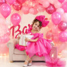 Ballon rose, 52pcs ballons anniversaire rose, ballons rose métallique rouge rose mat, ballon helium latex pour decoration annive
