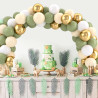 Ballons Anniversaire Vert Sauge Or, Ballons Vert Blanc, 52 Pièces Ballon Helium Olive Métalliques Or, Arche Ballon Sauge pour De