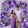 QIFU Ballon Violet 60 Pièce 12 Pouces, Métallique Violet Foncé Et Clair Latex Hélium Ballon Decoration Anniversaire Pour Fille B