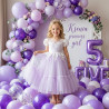 QIFU Ballon Violet 60 Pièce 12 Pouces, Métallique Violet Foncé Et Clair Latex Hélium Ballon Decoration Anniversaire Pour Fille B