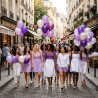 QIFU Ballon Violet 60 Pièce 12 Pouces, Métallique Violet Foncé Et Clair Latex Hélium Ballon Decoration Anniversaire Pour Fille B