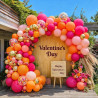 Ballon rose et orange-qifu ballon rose or et orange helium ballons anniversaire pour decoration anniversaire fille enfant femmes