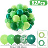 QIFU Ballon Vert Sauge 50 Pièces Ballon Vert Foncé Confettis Latex Hélium Ballons Pour Decoration Anniversaire Garcon,Ballon Gen