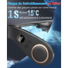 Kouric Ventilateur de Cou Climatiseur Mobile, Ultra-Silencieux, Affichage LED, 3 Niveaux de Refroidissement(15℃/20℃/25℃), Batter