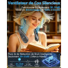 Kouric Ventilateur de Cou Climatiseur Mobile, Ultra-Silencieux, Affichage LED, 3 Niveaux de Refroidissement(15℃/20℃/25℃), Batter