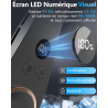 Kouric Ventilateur de Cou Climatiseur Mobile, Ultra-Silencieux, Affichage LED, 3 Niveaux de Refroidissement(15℃/20℃/25℃), Batter