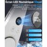 Kouric Ventilateur de Cou Climatiseur Mobile,Mini Climatiseur Portable 5500mAh Rechargeable USB Sans Pale & Mains Libres,Neck Fa