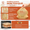 PORTENTUM Papier cuisson air fryer - 100 pièces Food-Grade sans BPA, 20×24 cm, adapté friteuses 5–8 L, solution idéale pour prép