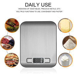 Balance De Cuisine NuméRiques, Balances NuméRiques Professionnelles 10 kg - Mesure PréCise Jusqu'à 1g,Balances De Cuisine éLectr