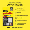 UHU Patafix ProPower - Pastilles Adhésives Prédécoupées - Fixation Ultra Forte Jusqu'à 4 Kg - Testées Sous Contrôle Dermatologiq