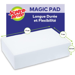 Scotch-Brite Éponge Magique en Melamine de Nettoyage, 12 par lot - Gomme Magique Pour Éliminer les Taches et les Saletés Tenaces