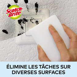 Scotch-Brite Éponge Magique en Melamine de Nettoyage, 12 par lot - Gomme Magique Pour Éliminer les Taches et les Saletés Tenaces